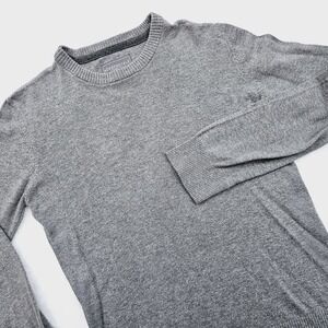 Aeropostale Sweatshirt Men Small Gray Crewneck Sweater Minimalist Preppy